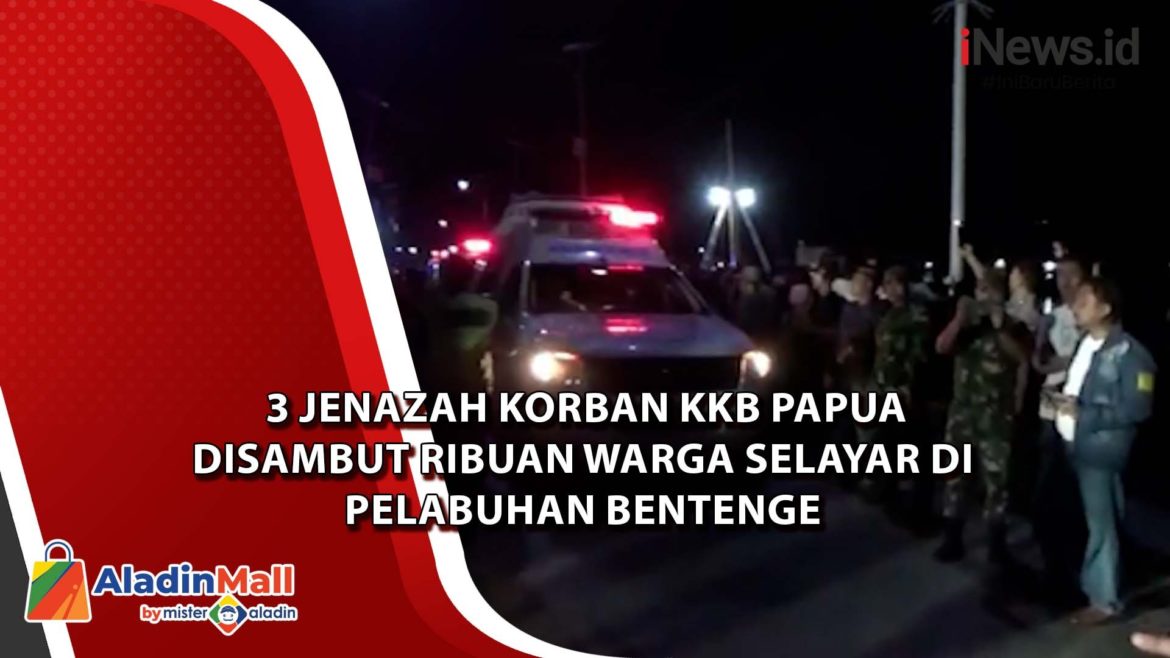 Video 3 Jenazah Korban KKB Papua Disambut Ribuan Warga Selayar Video 3 Jenazah Korban KKB Papua Disambut Ribuan Warga Selayar di Pelabuhan Bentenge