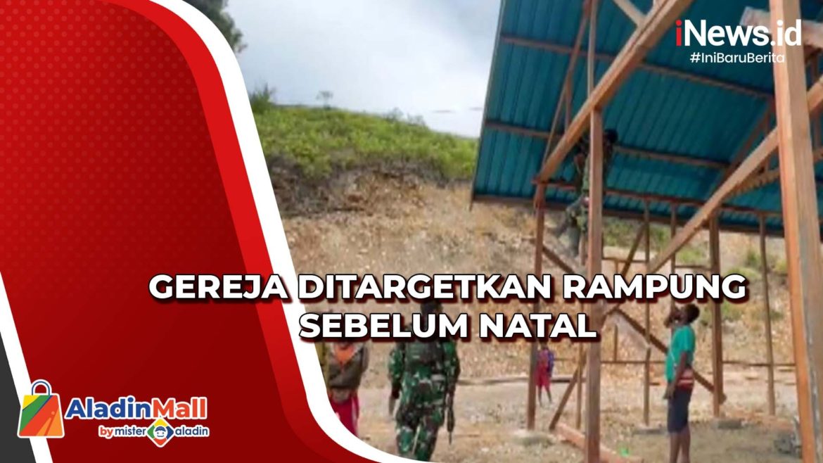 Prajurit TNI Bersama Warga Lanjutkan Pembangun Gereja Terbengkalai di Intan Prajurit TNI Bersama Warga Lanjutkan Pembangun Gereja Terbengkalai di Intan Jaya