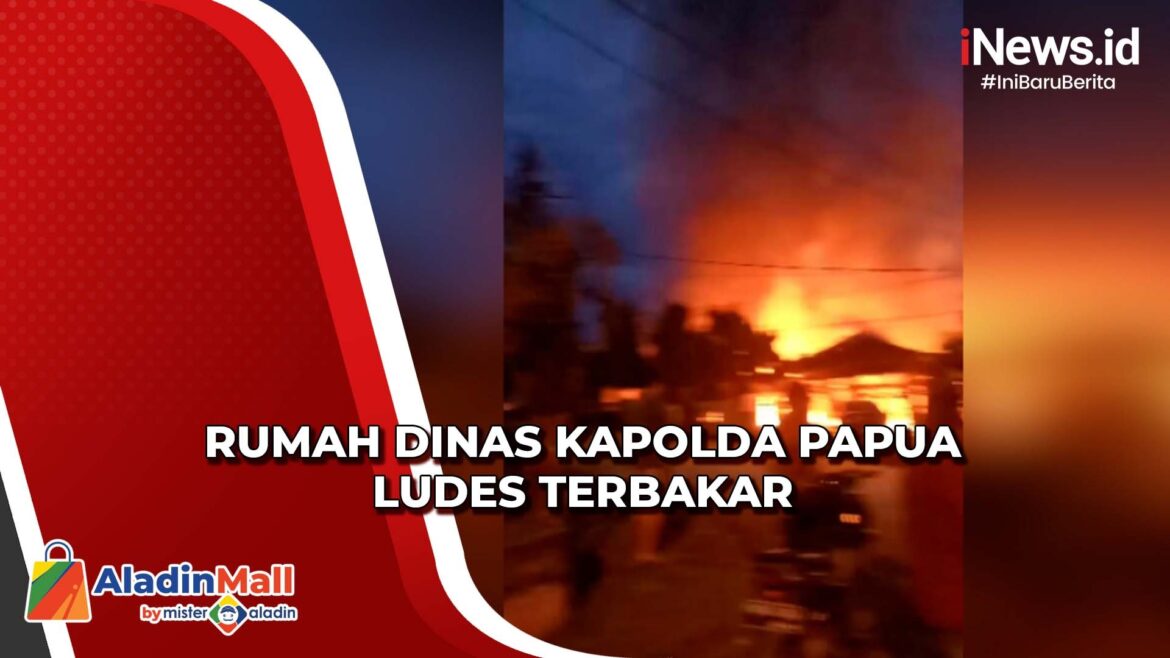 Rumah Dinas Kapolda Papua Terbakar, Seluruh Bangunan Dilalap Api Rumah Dinas Kapolda Papua Terbakar, Seluruh Bangunan Dilalap Api