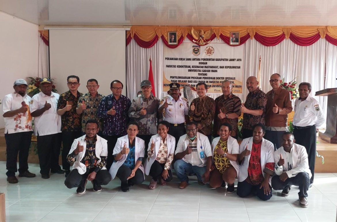 Tingkatkan  SDM Bidang Kesehatan, Pj Bupati Lanny Jaya MoU dengan Tingkatkan  SDM Bidang Kesehatan, Pj Bupati Lanny Jaya MoU dengan UGM - Cepos Online